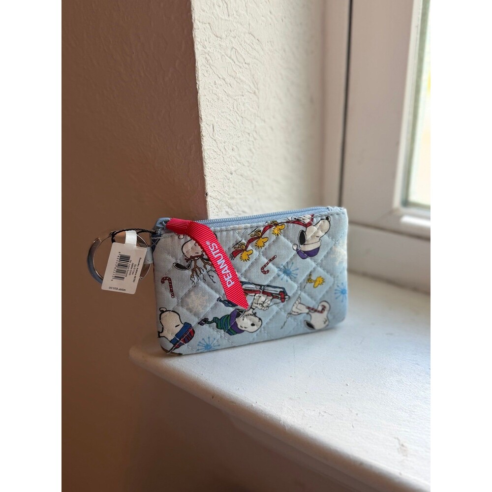 Limited Edition Vera Bradley x Peanuts Ski Slope Snoopy Zip ID Case Wallet NWT! - Picture 2 of 11